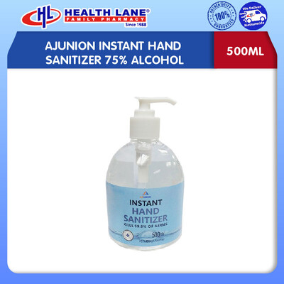 AJUNION INSTANT HAND SANITIZER 75% ALCOHOL (500ML)